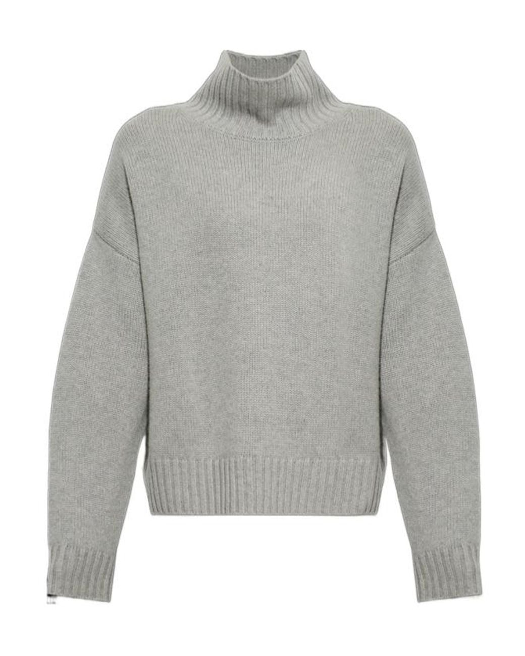 Lisa Yang Gray Olai Turtleneck Knitted Sweater for men