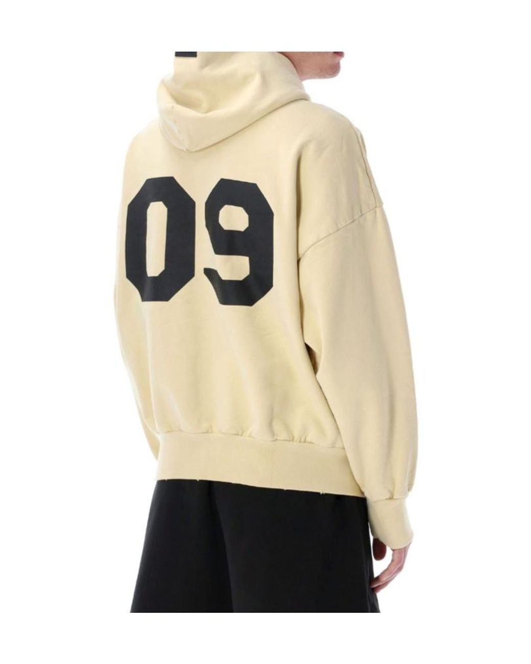 Fear Of God Natural 09 Baseball Logo Hoodie for men