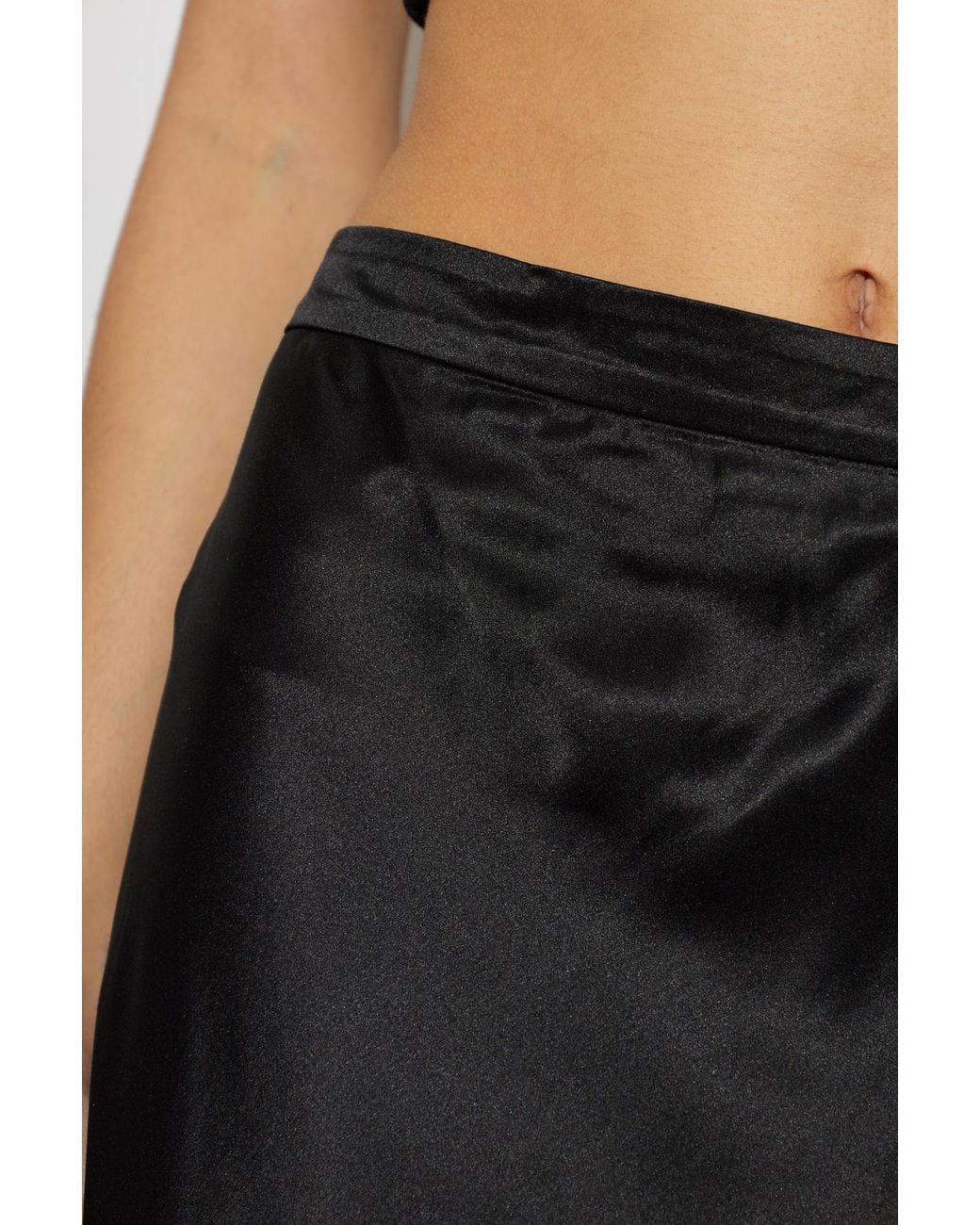 AllSaints Black Irma Ruffled Skirt
