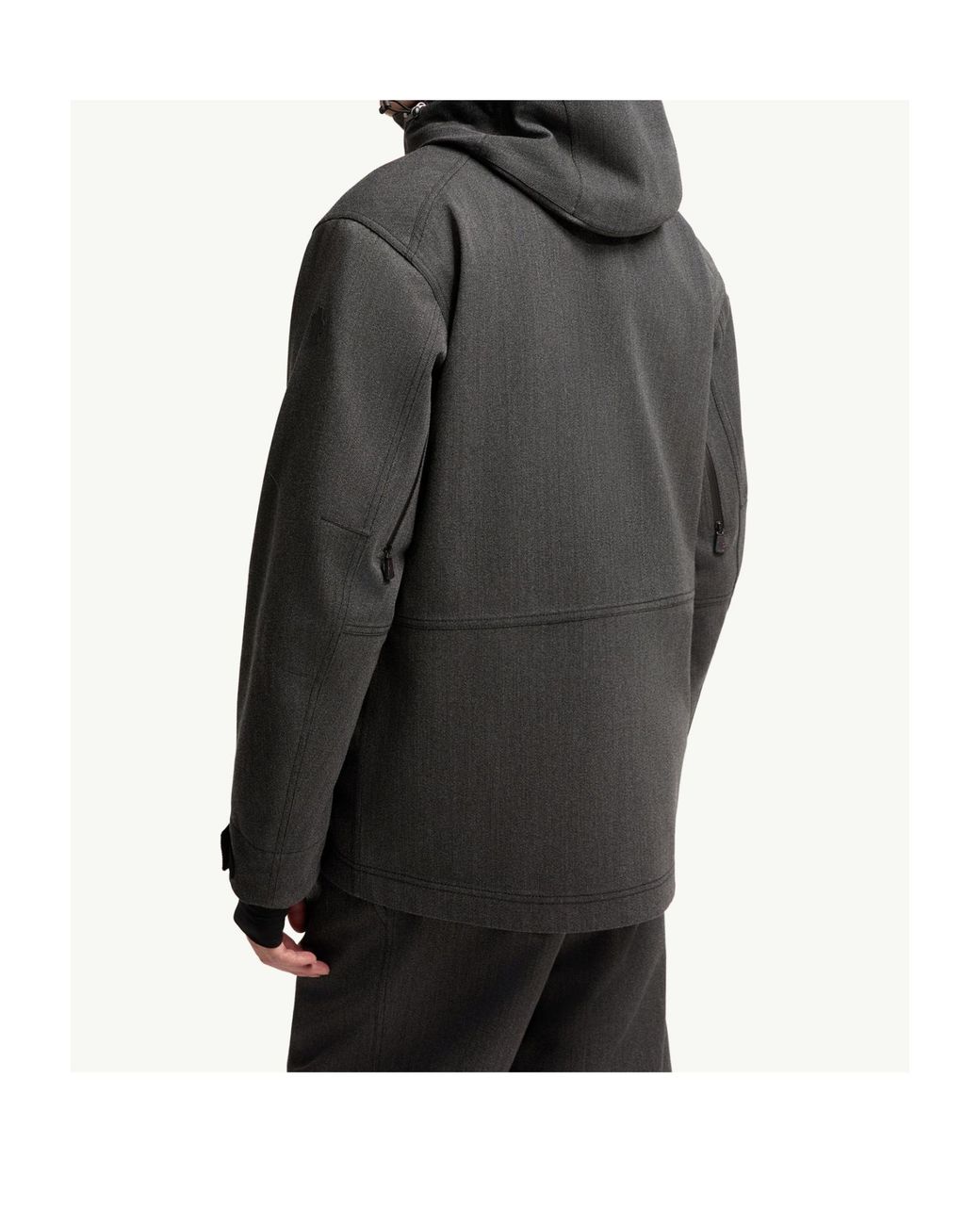 Moncler Gray Ardiden Hooded Wool Ski Jacket for men