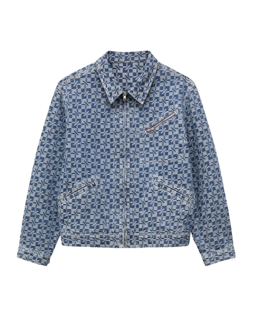 KENZO Blue 'Gram' Utility Jacket for men