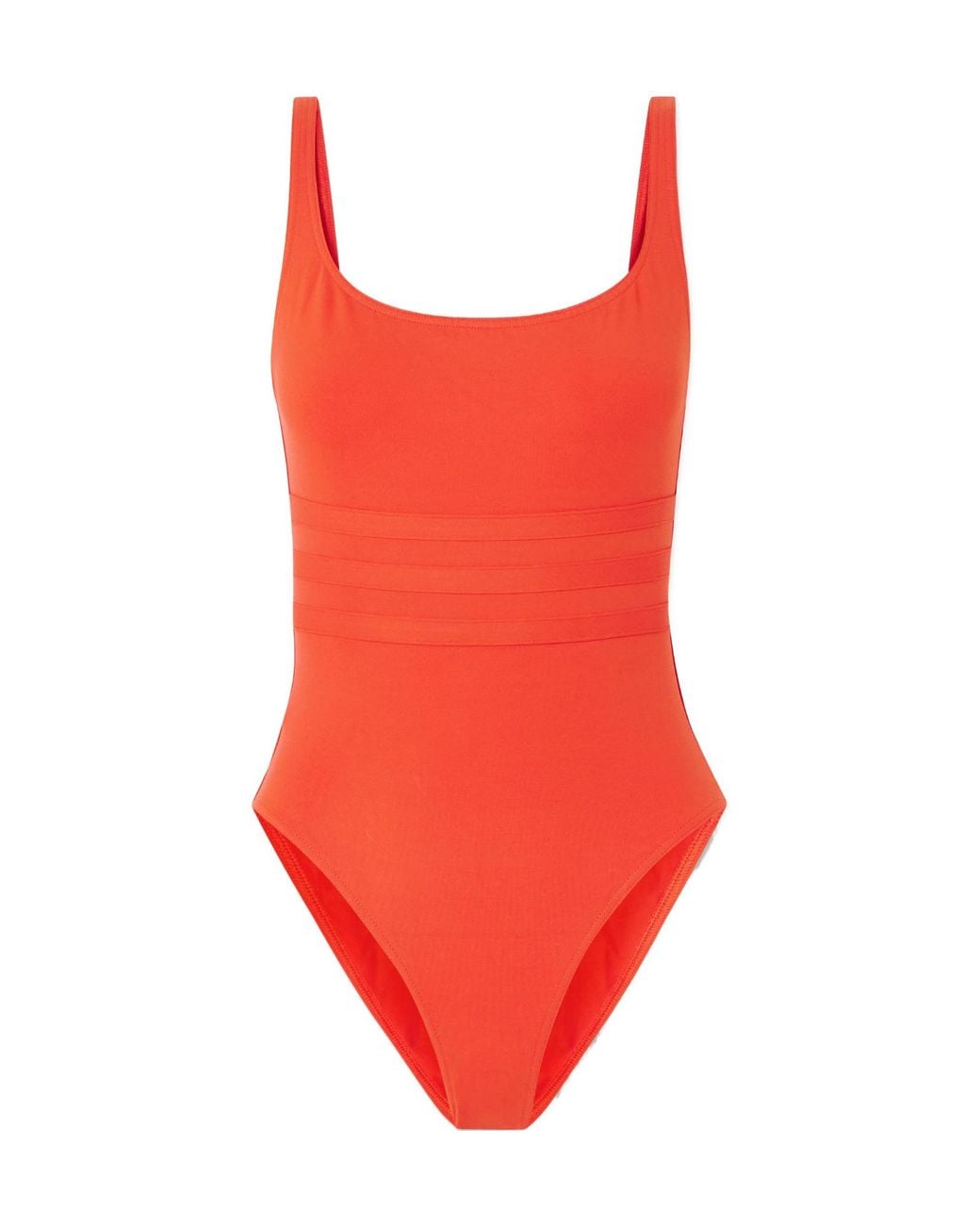 Eres Red Minimal Block One-Piece Swimsuit