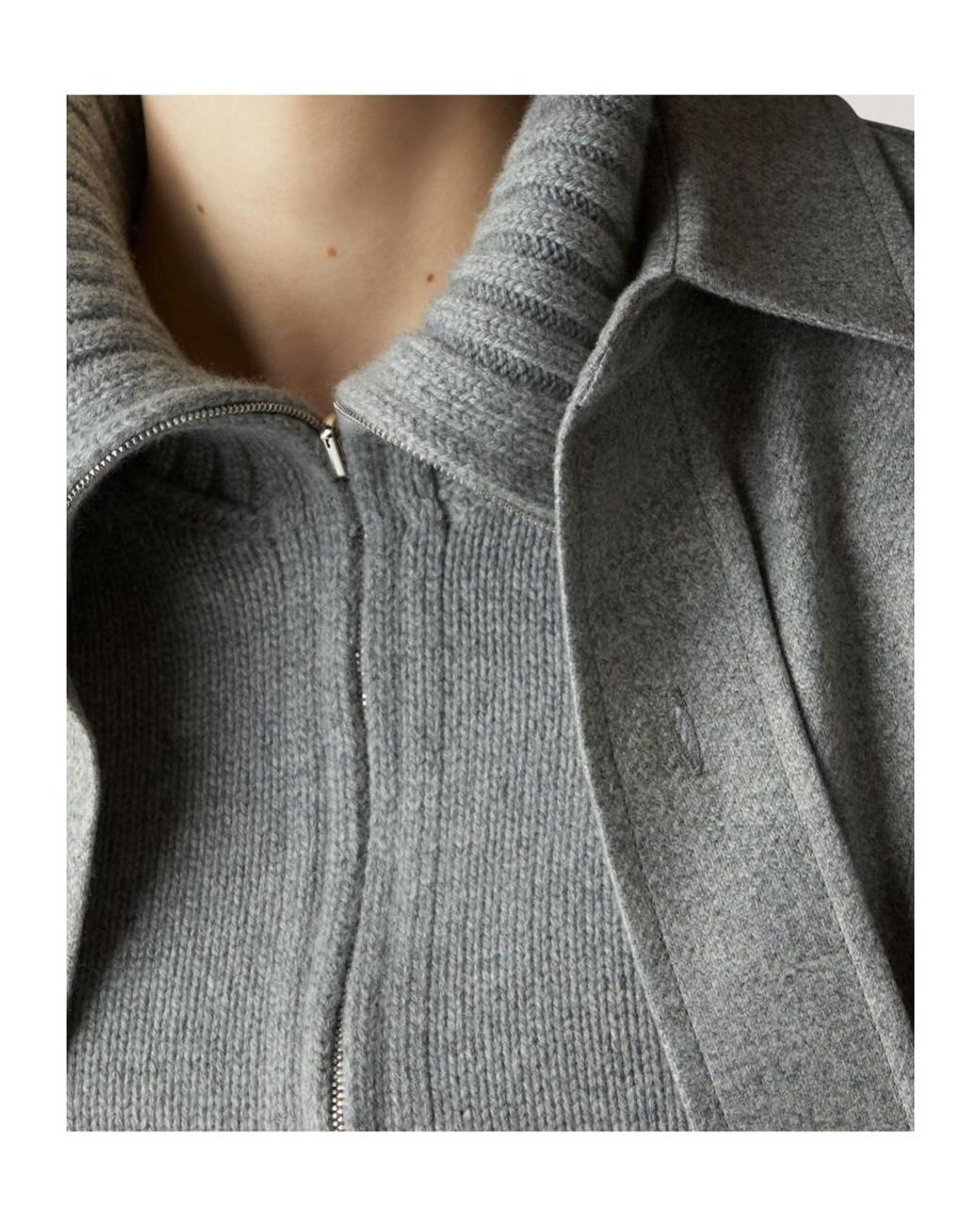 Loro Piana Blue Parksville Half-Zipped Knitted Jumper