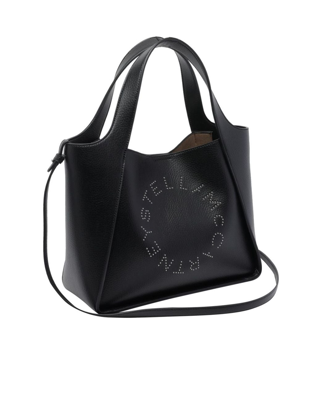 Stella McCartney Gray Logo Detailed Small Crossbody Bag