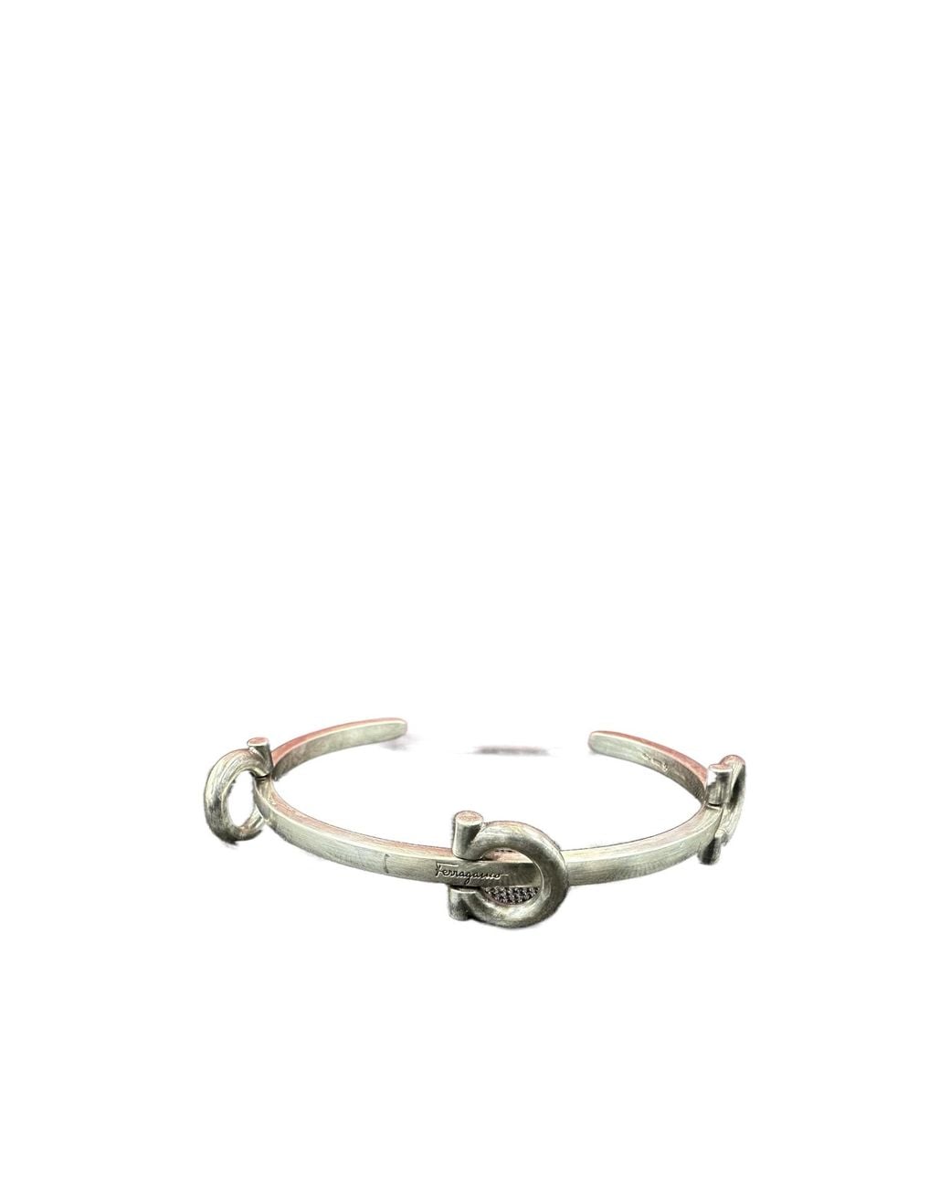 Ferragamo White Open Bracelet