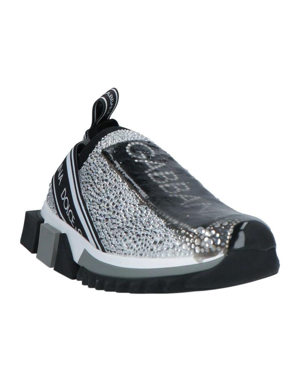 Dolce & Gabbana Black Two-Tone Canvas Shoes