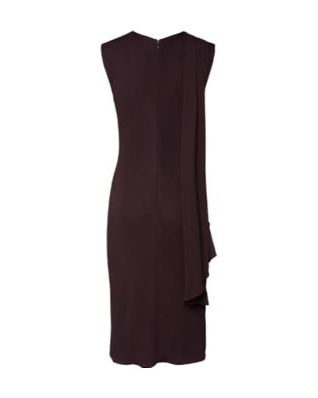 Tom Ford Purple Crewneck Thinstrap Dress