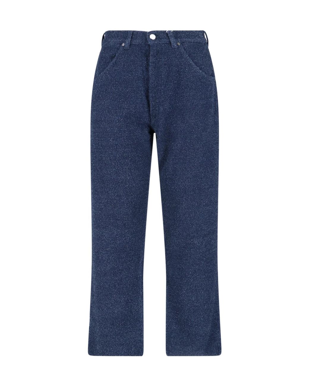 Vivienne Westwood Blue Logo Patch Trousers for men