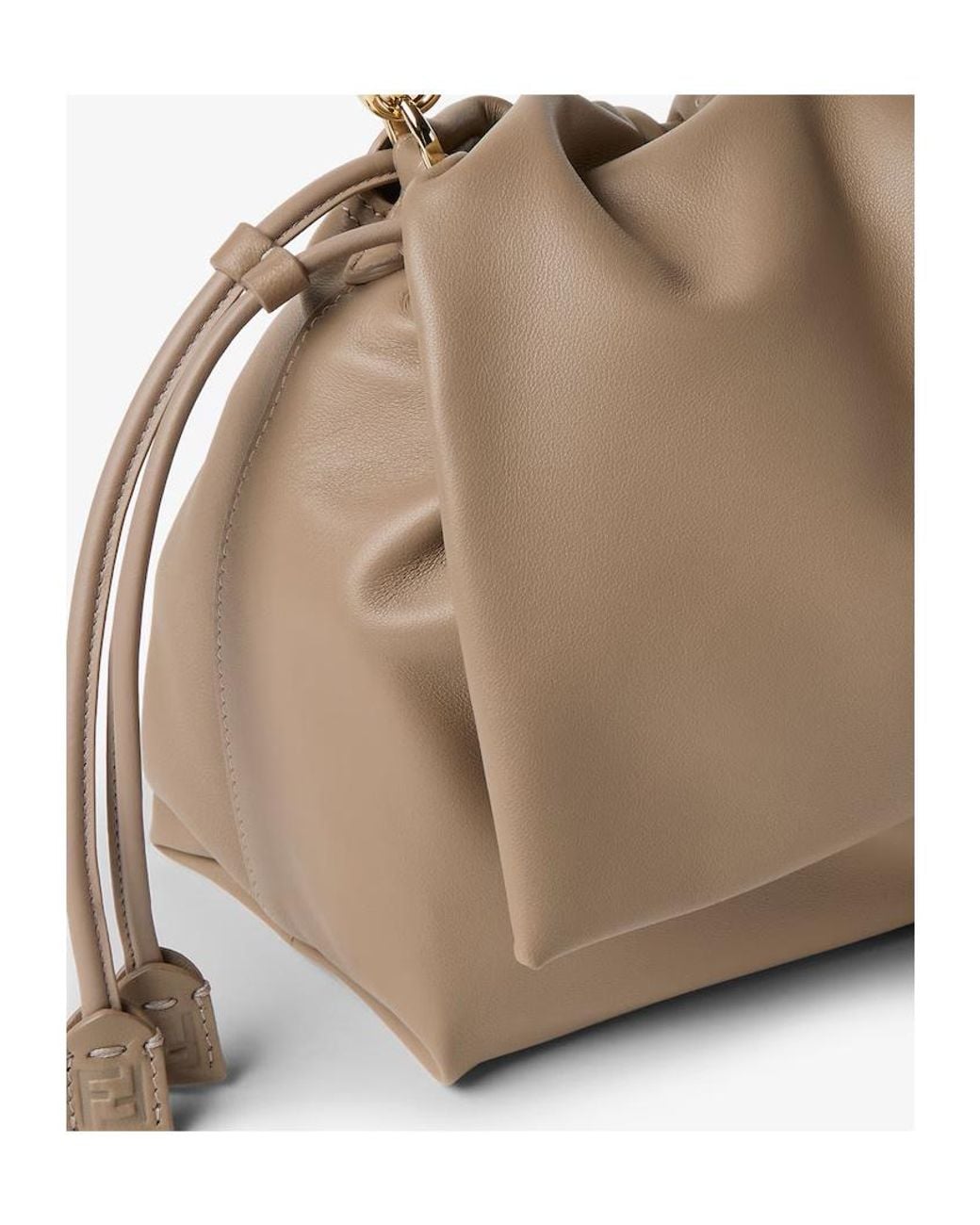 Fendi Natural Large Baguette Soft Shoulder Bag