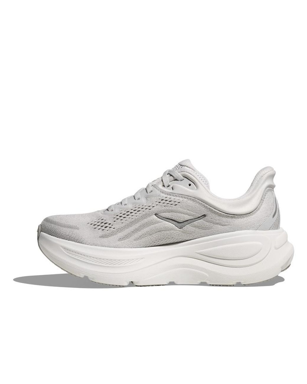 Hoka One One White Bondi 9 Running Shoes