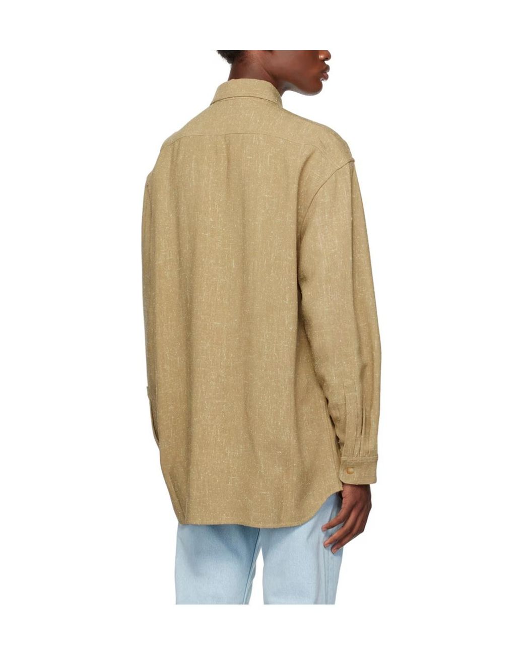 Nanushka Natural Damir Patterned Shirt for men