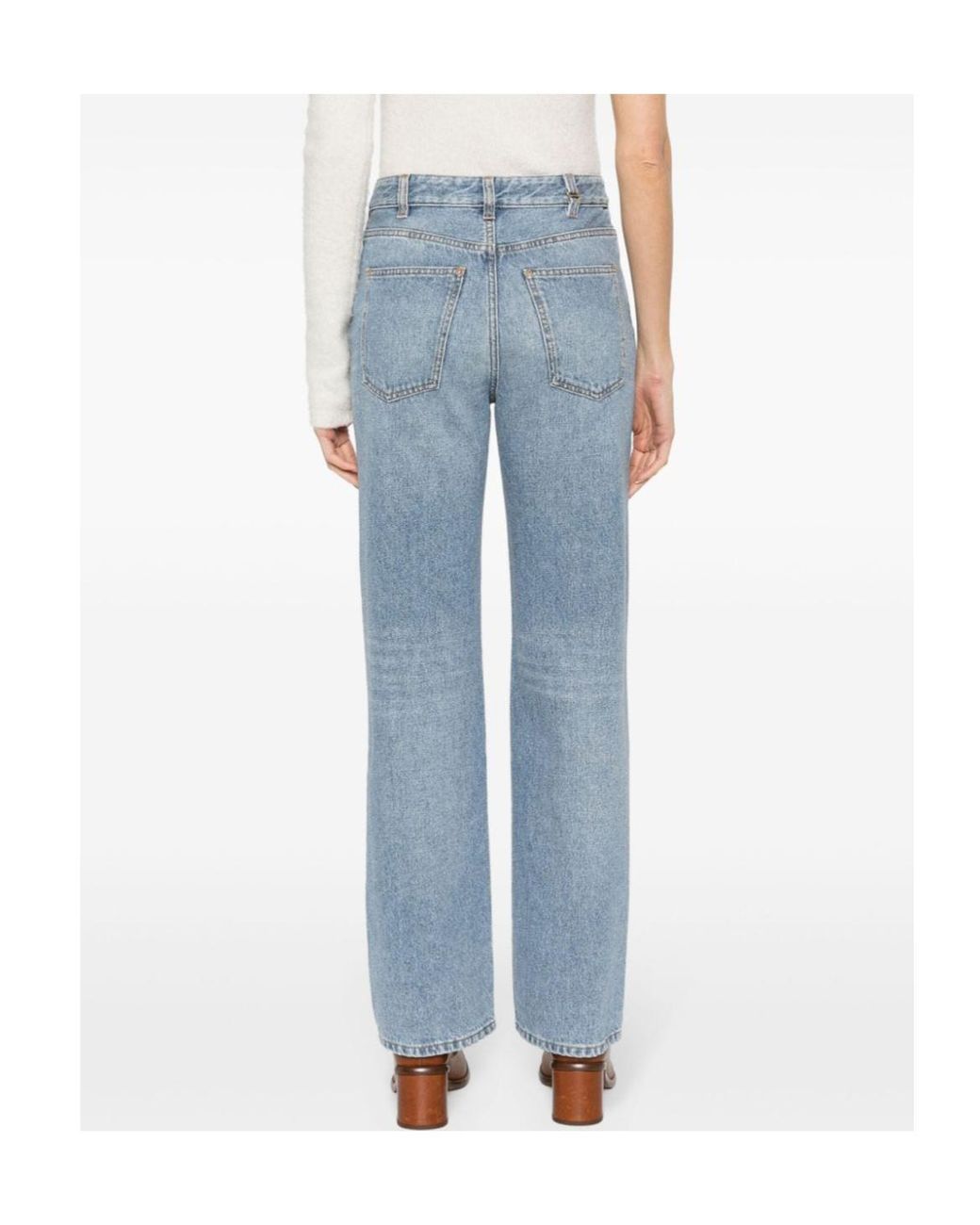Chloé Blue Chloé Boyfriend Straight-Leg Jeans