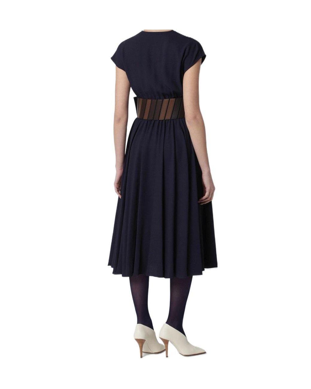 Alaïa Blue Belted Dress