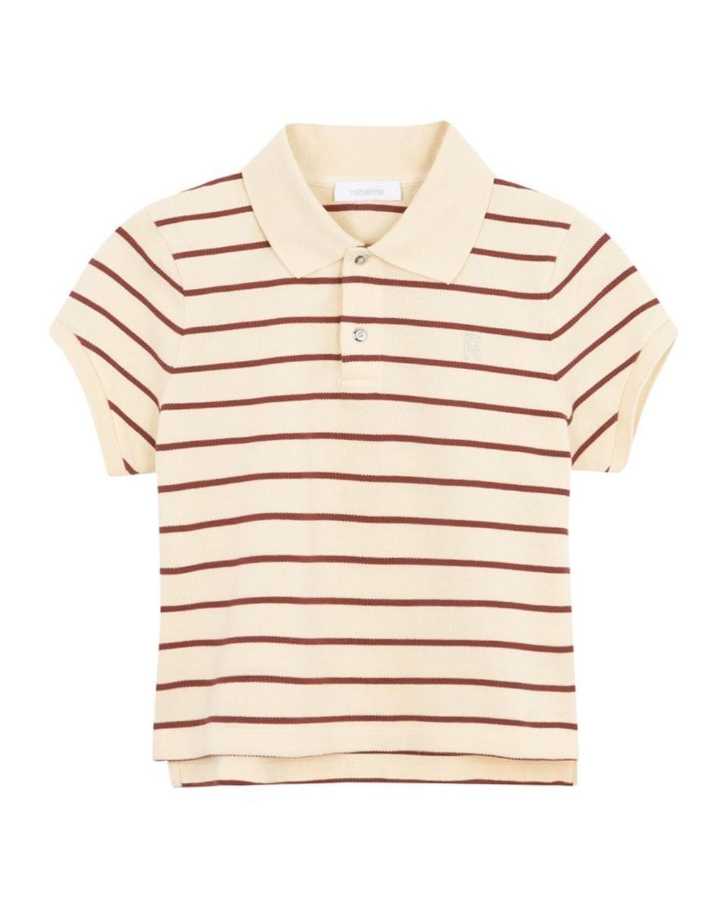 Rabanne Natural Rabanne Striped Polo T-Shirt