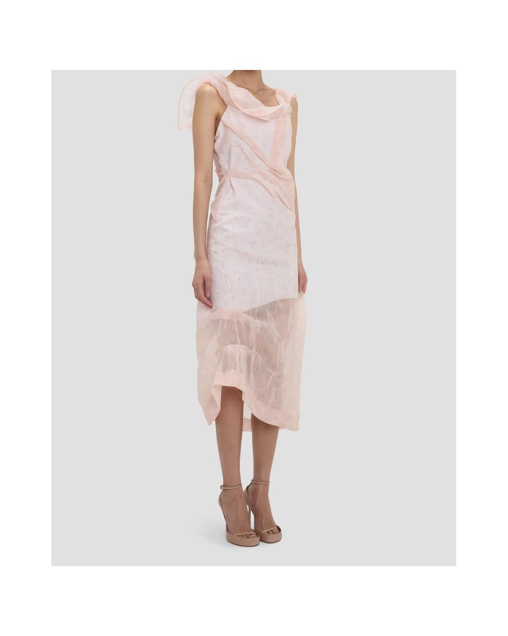 Victoria Beckham Pink Sleeveless Dress