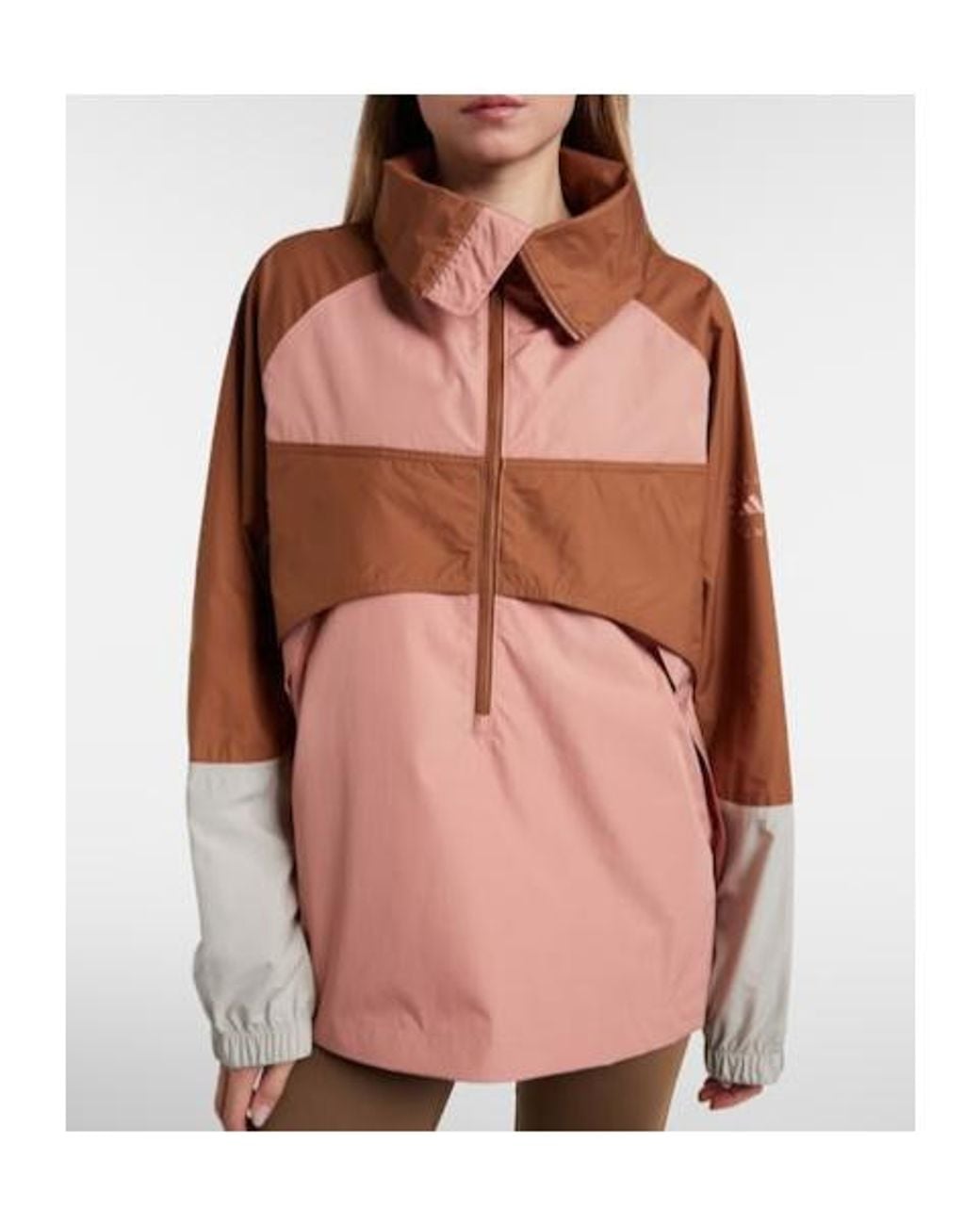 Adidas By Stella McCartney Pink Colorblocked Technical Jacket
