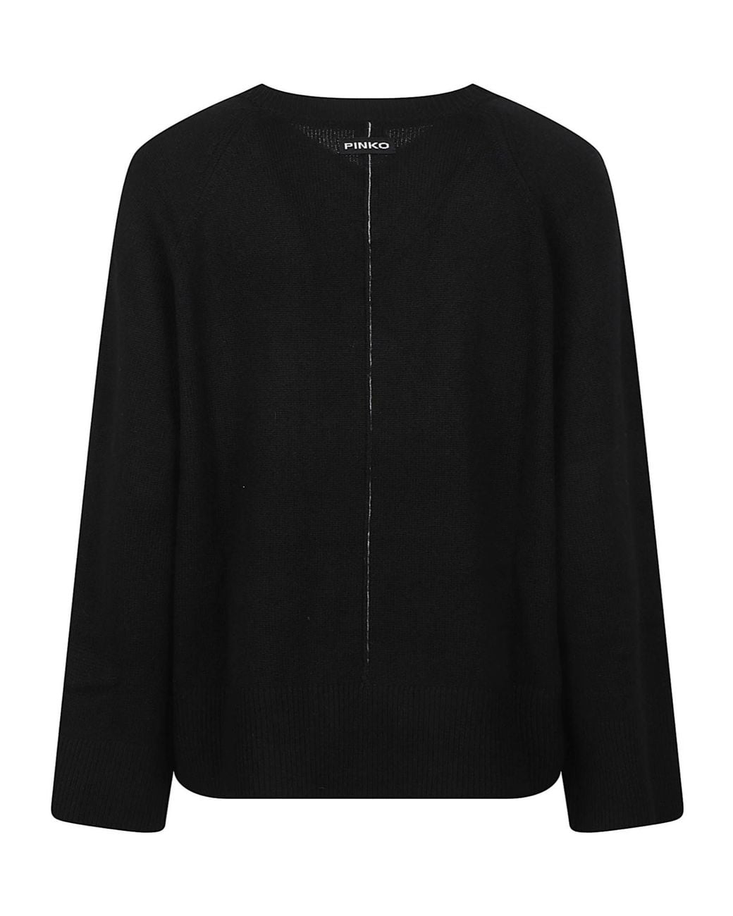 Pinko Black V-Neck Raglan-Sleeve Sweater