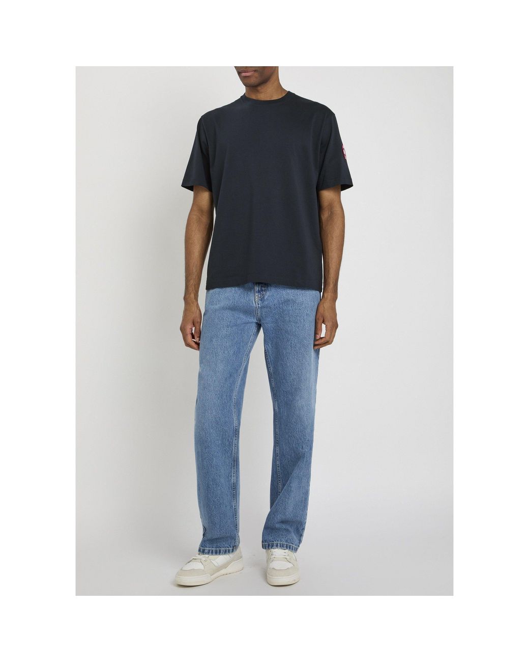 Canada Goose Blue Cotton Short-Sleeve T-Shirt for men