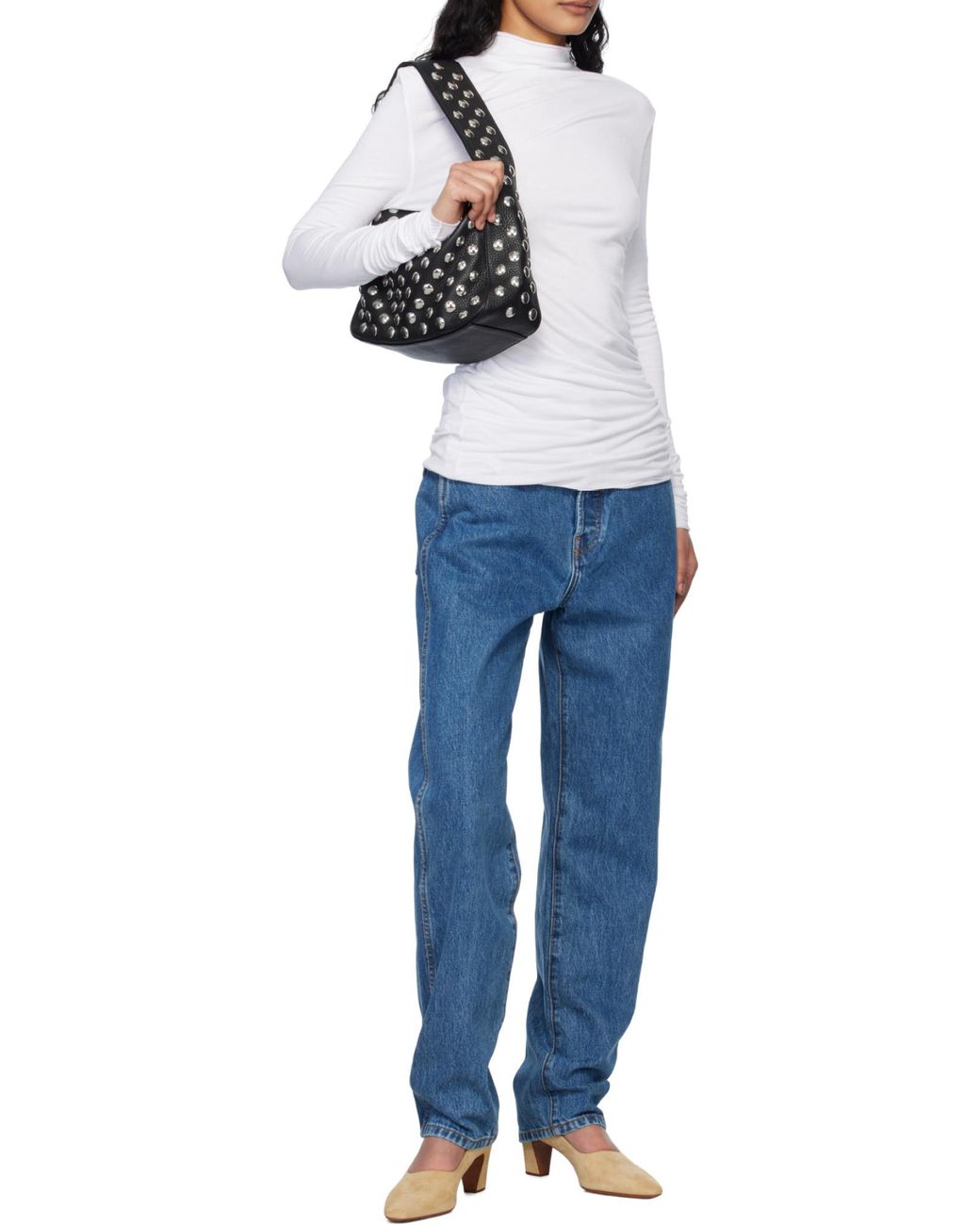 Khaite Blue Corben Straight-Leg Jeans