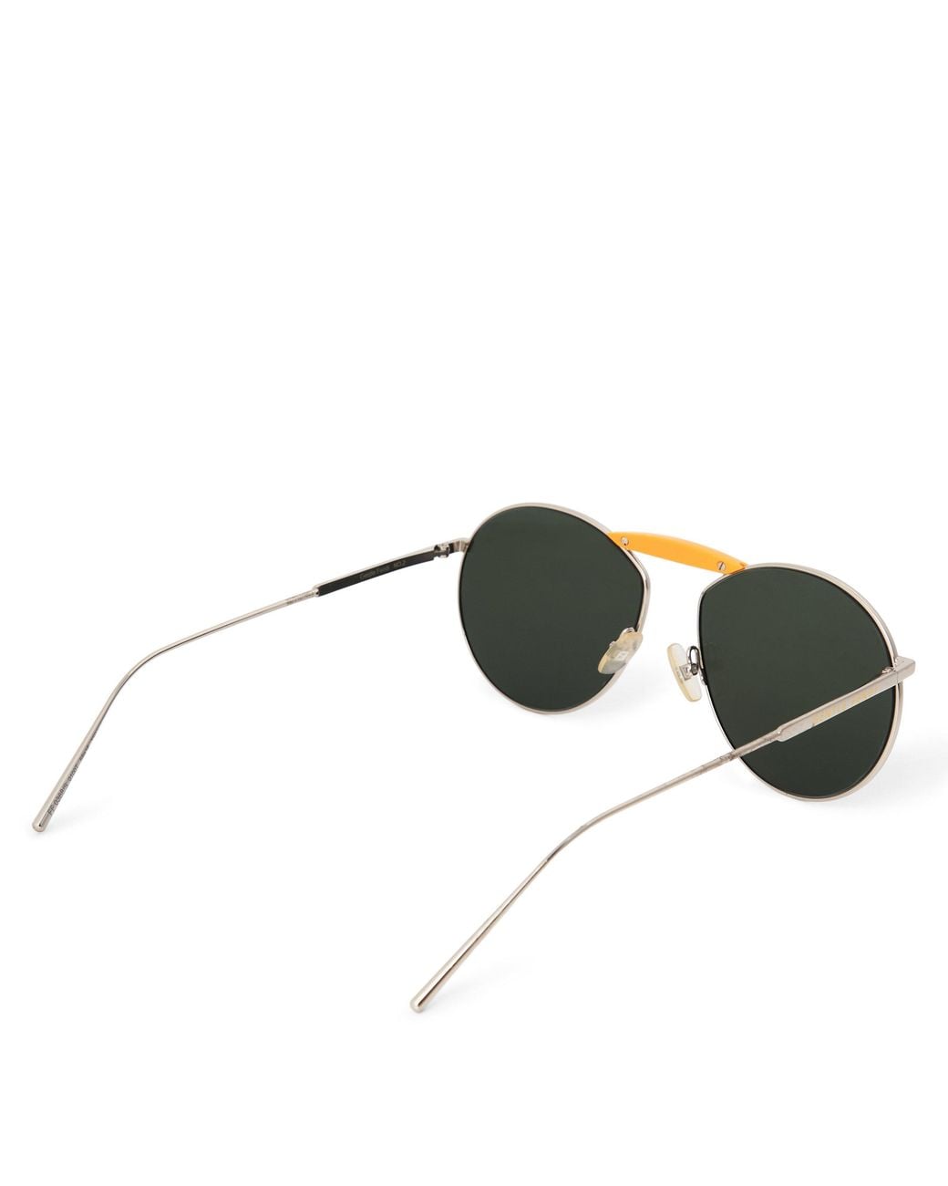 Fendi Metallic Oval Aviator-Style Sunglasses