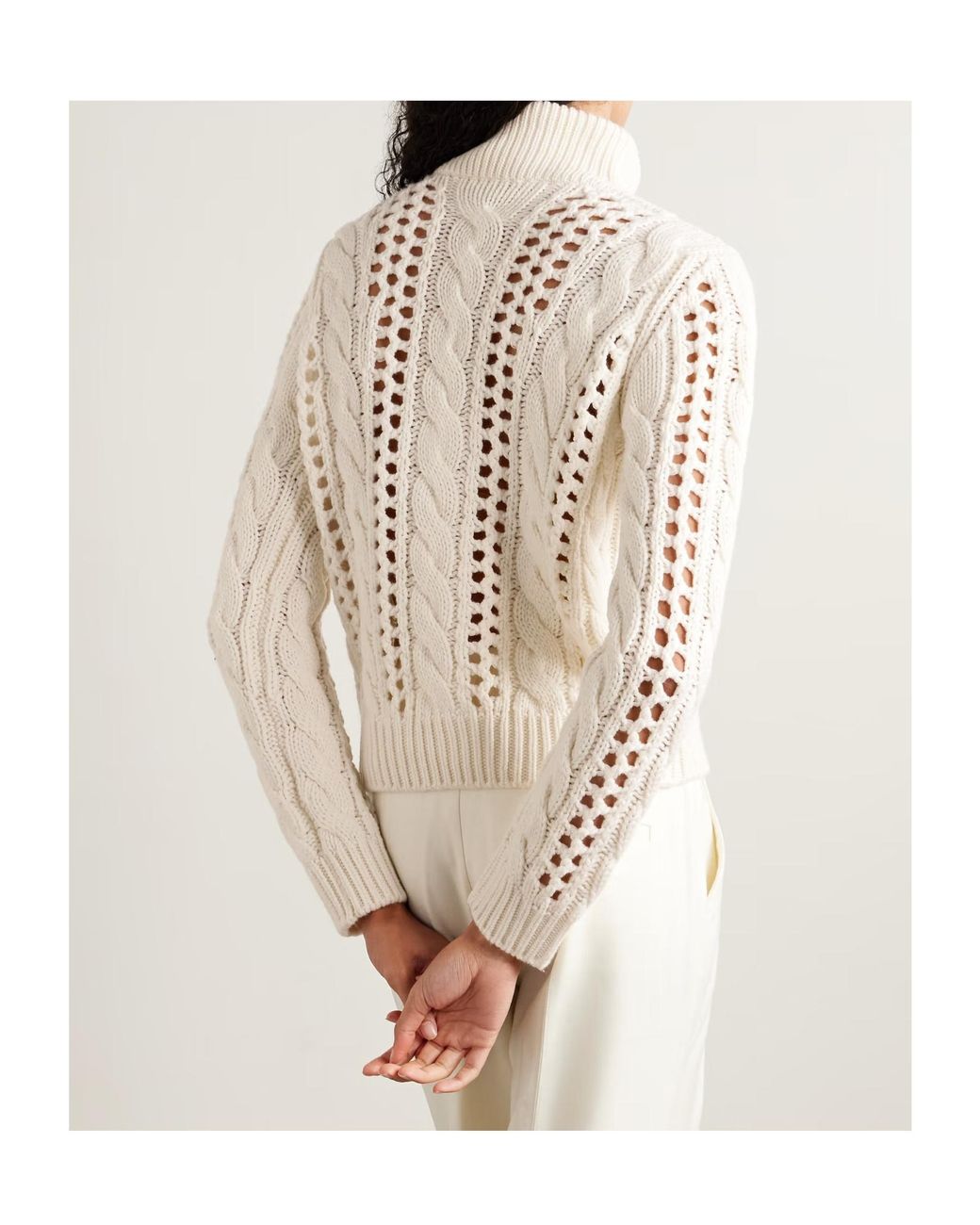 Gabriela Hearst White Idris Cashmere Sweater