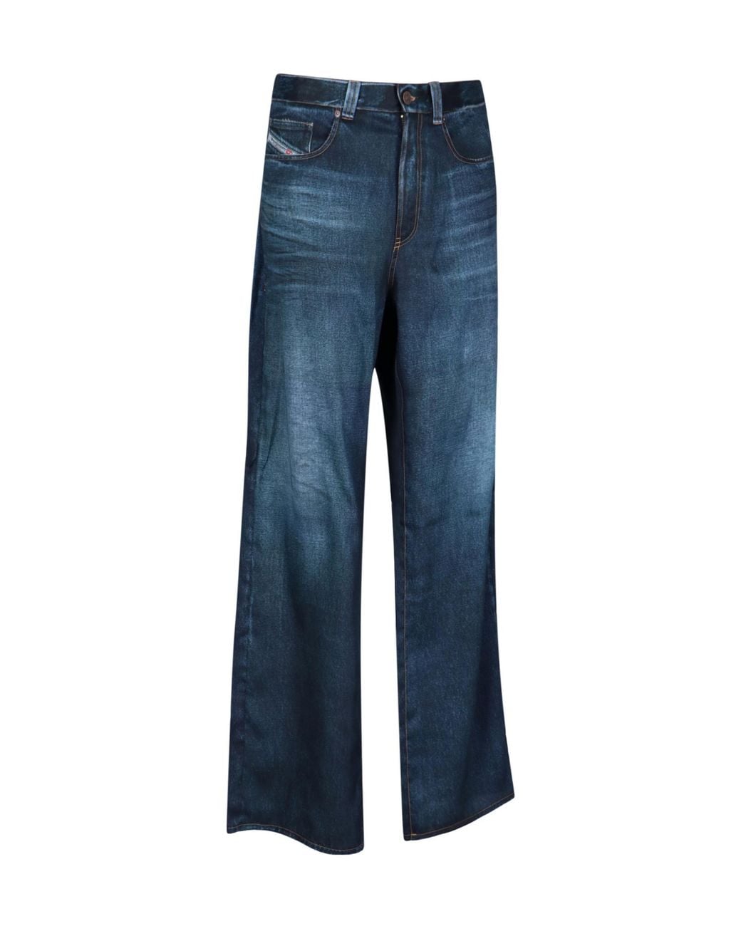 DIESEL Blue D-Viker Straight Leg Jeans for men