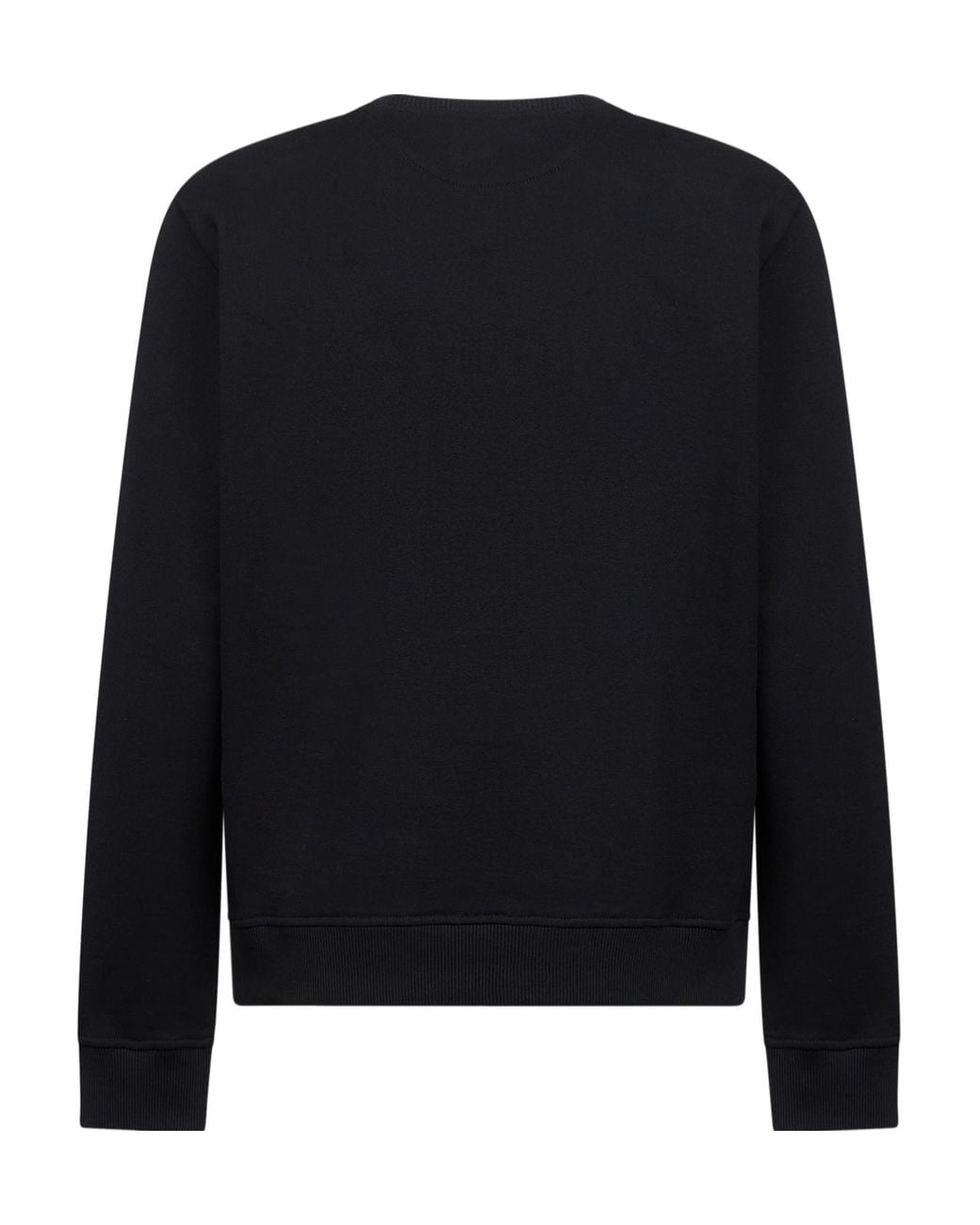 Fendi Black Ff Dog Jacquard Crewneck Sweatshirt for men