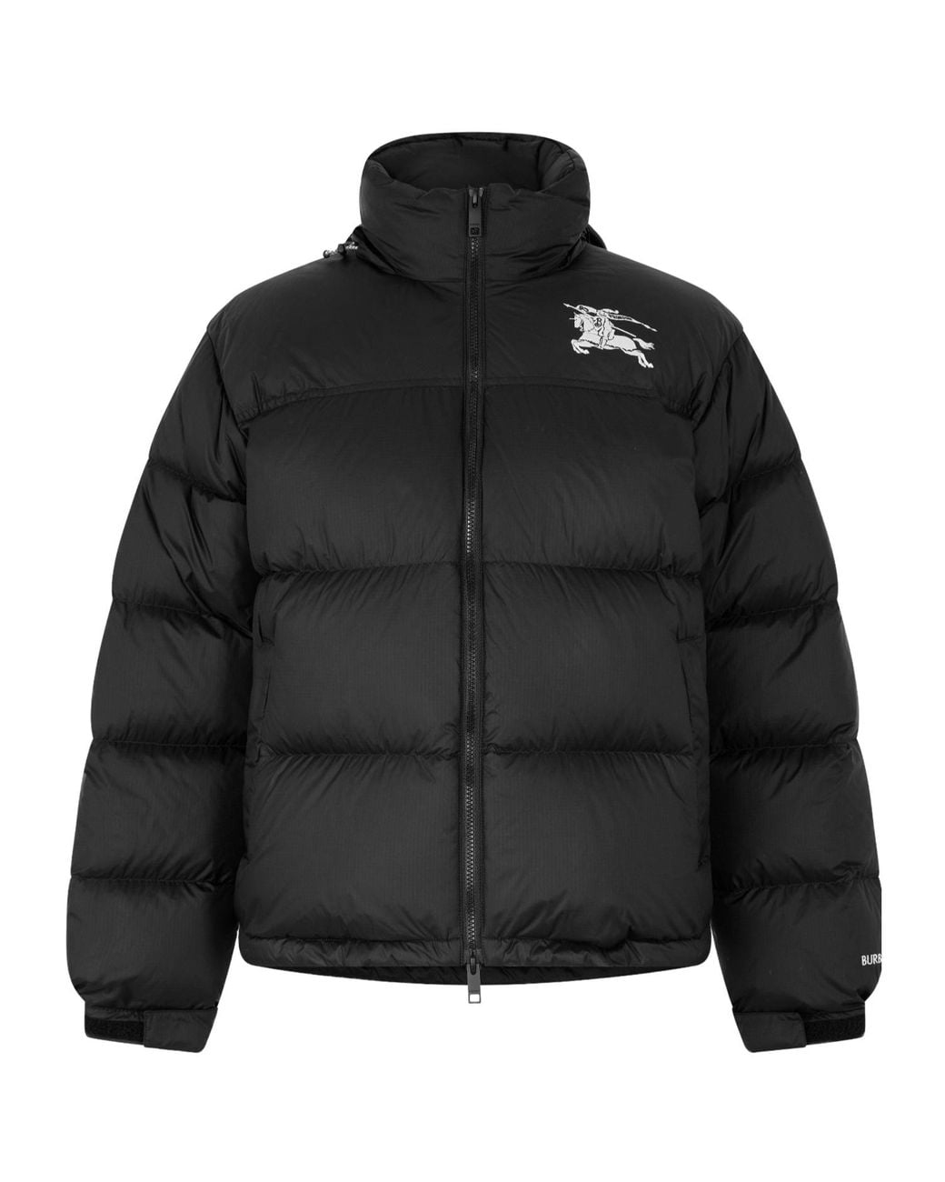 Burberry Black Stand Collar Puffer Jacket for men