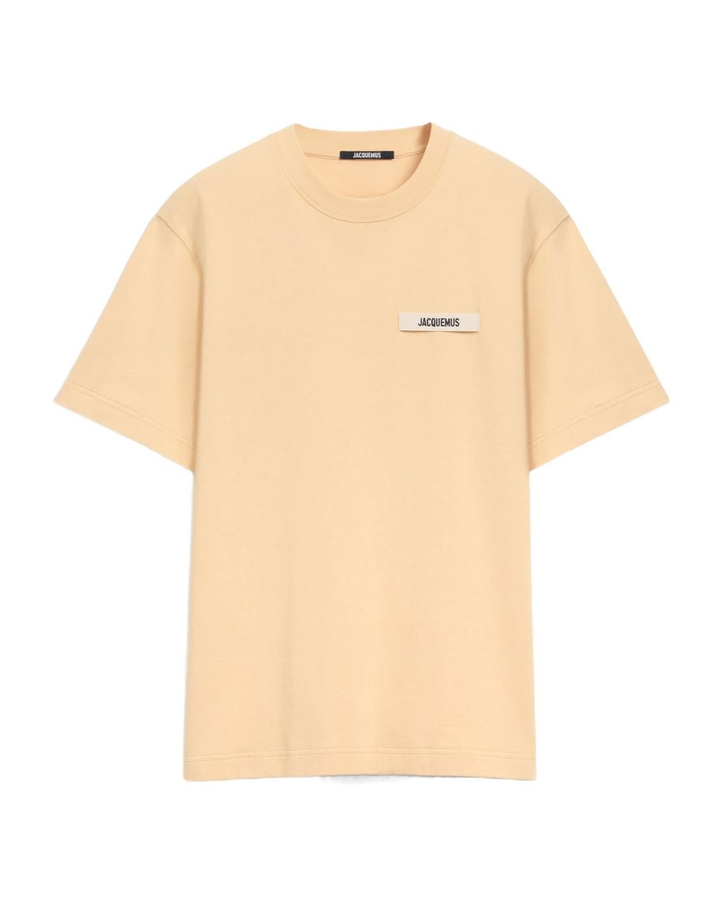 Jacquemus Natural Logo Patch Crewneck T-Shirt for men
