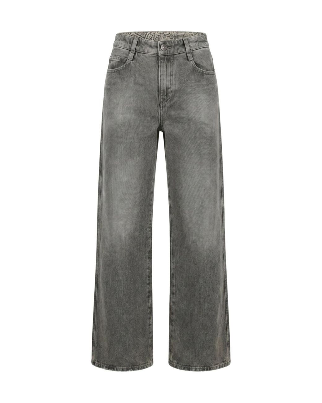Ermanno Scervino Gray Baggy Distressed Jeans