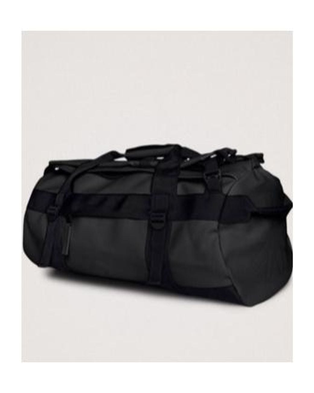 Rains Black Small Texel Duffel Bag for men