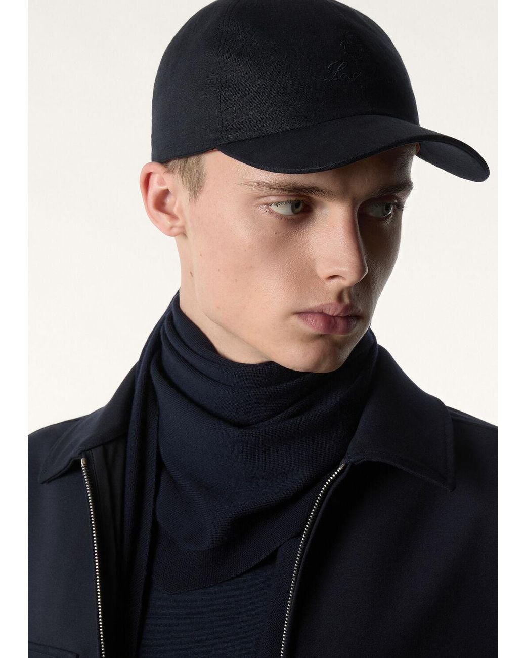 Loro Piana Blue Baseball Cap for men
