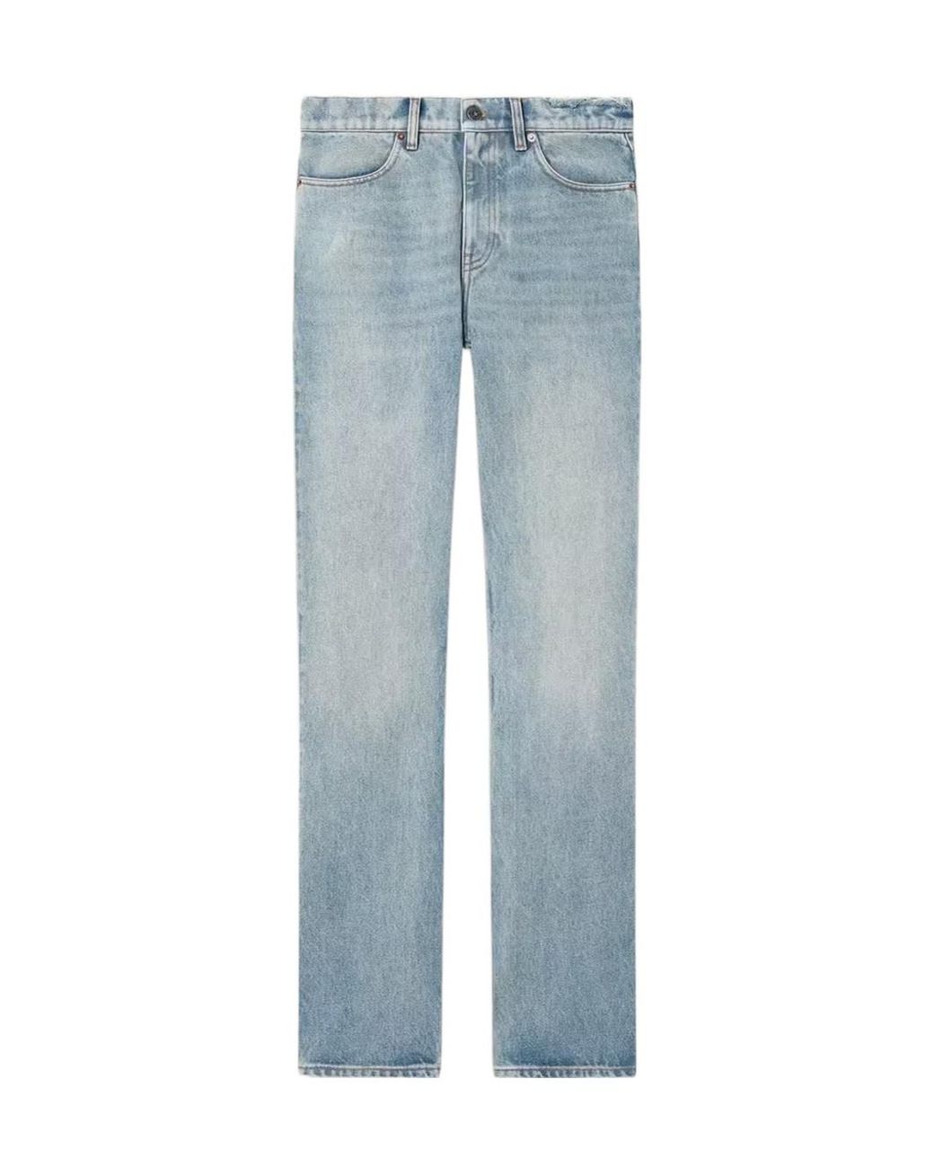 Golden Goose Deluxe Brand Blue Straight-Leg Distressed Jeans