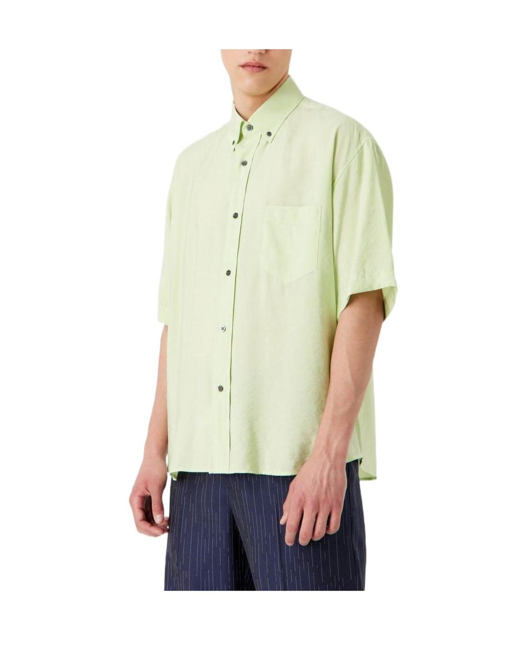 Emporio Armani Green Shortsleeve Shirt for men