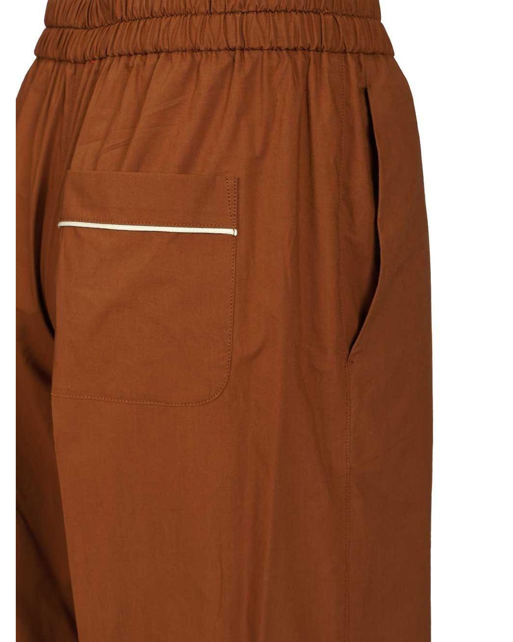 Forte_forte Brown Contrast Trim Pyjama Pants