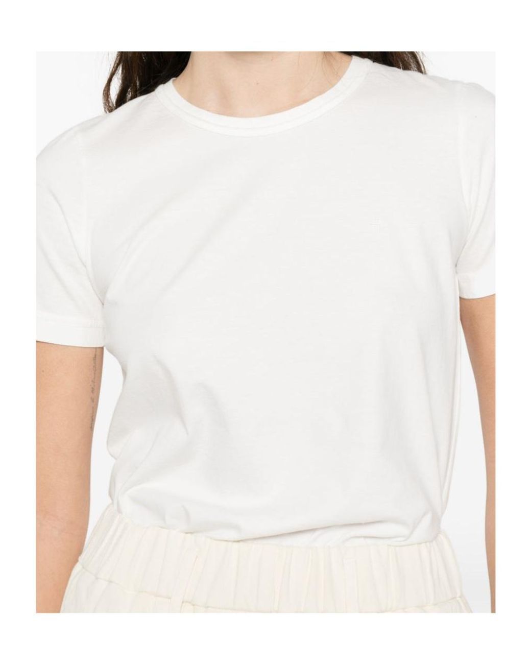 Forte_forte White Crew-Neck T-Shirt