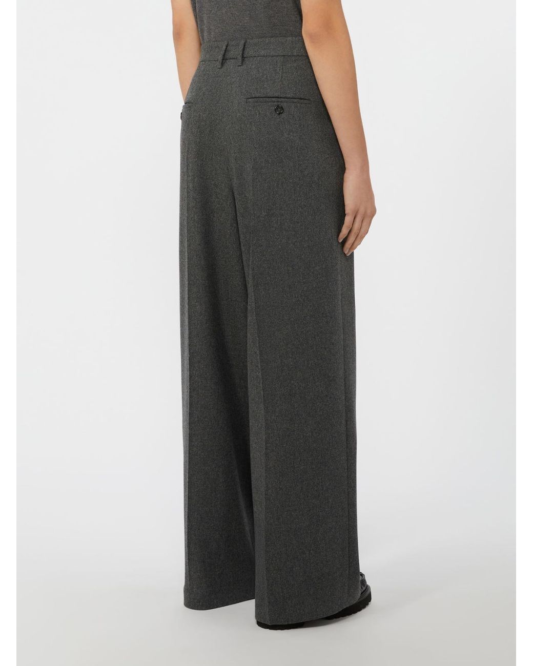 Max Mara Gray 'S Titty Wide Leg Pants