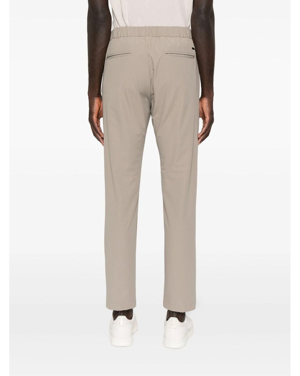 Herno Gray Slim-Fit Trousers for men