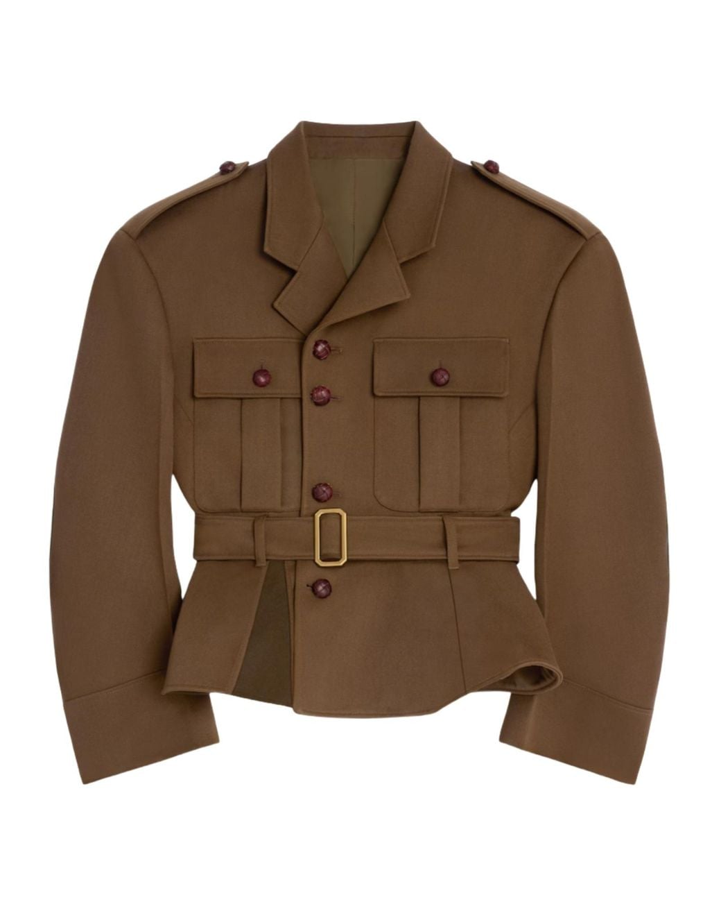 Céline Brown Peplum Jacket