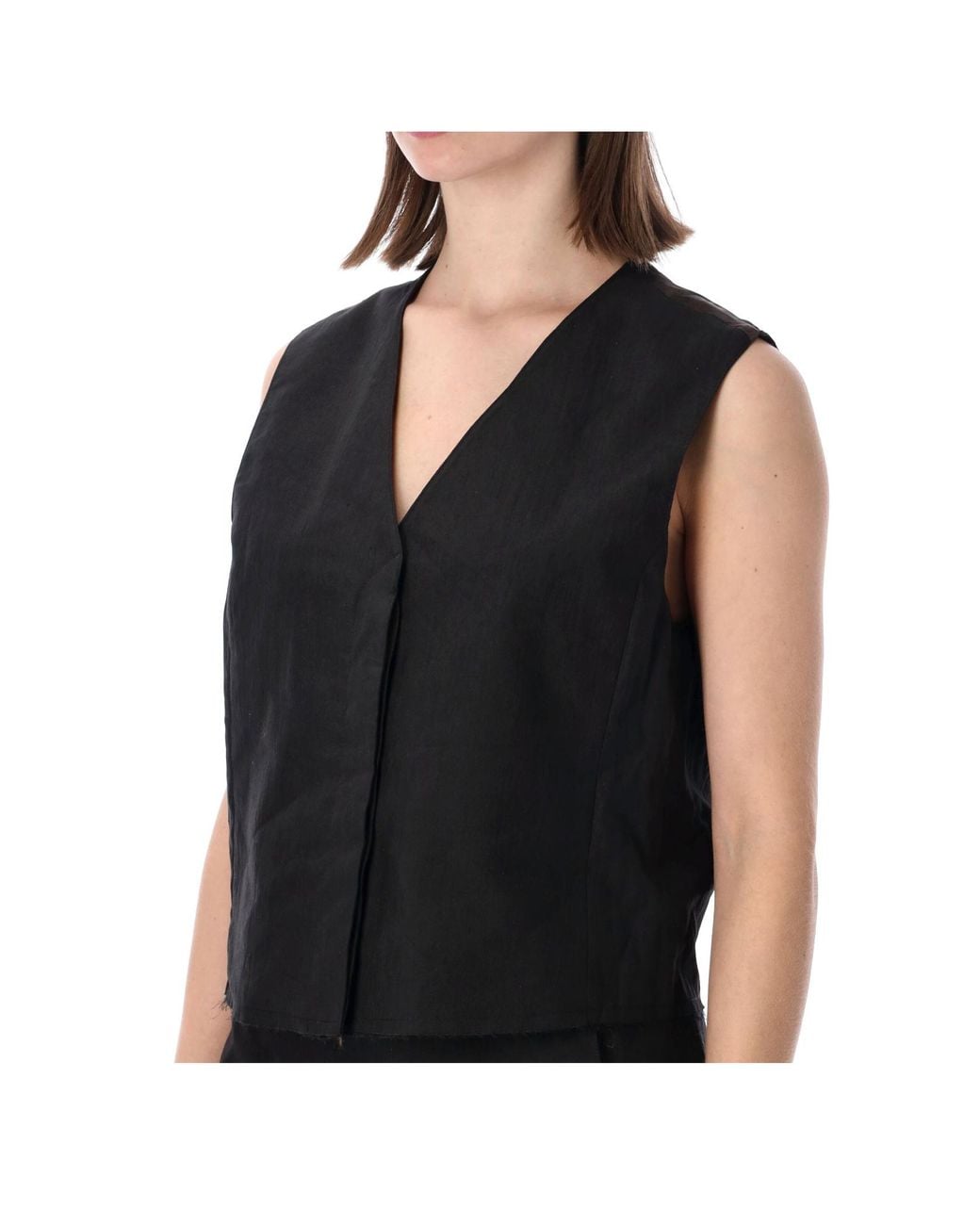Our Legacy Black Base Waistcoat Top