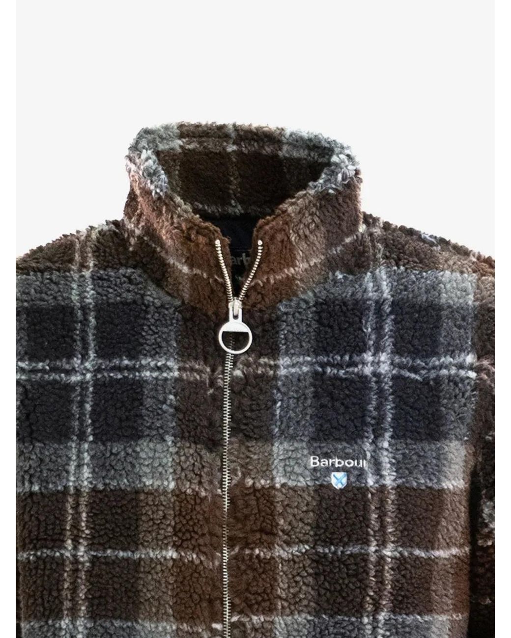 Barbour Black Tartan Check-Patterm Jacket for men