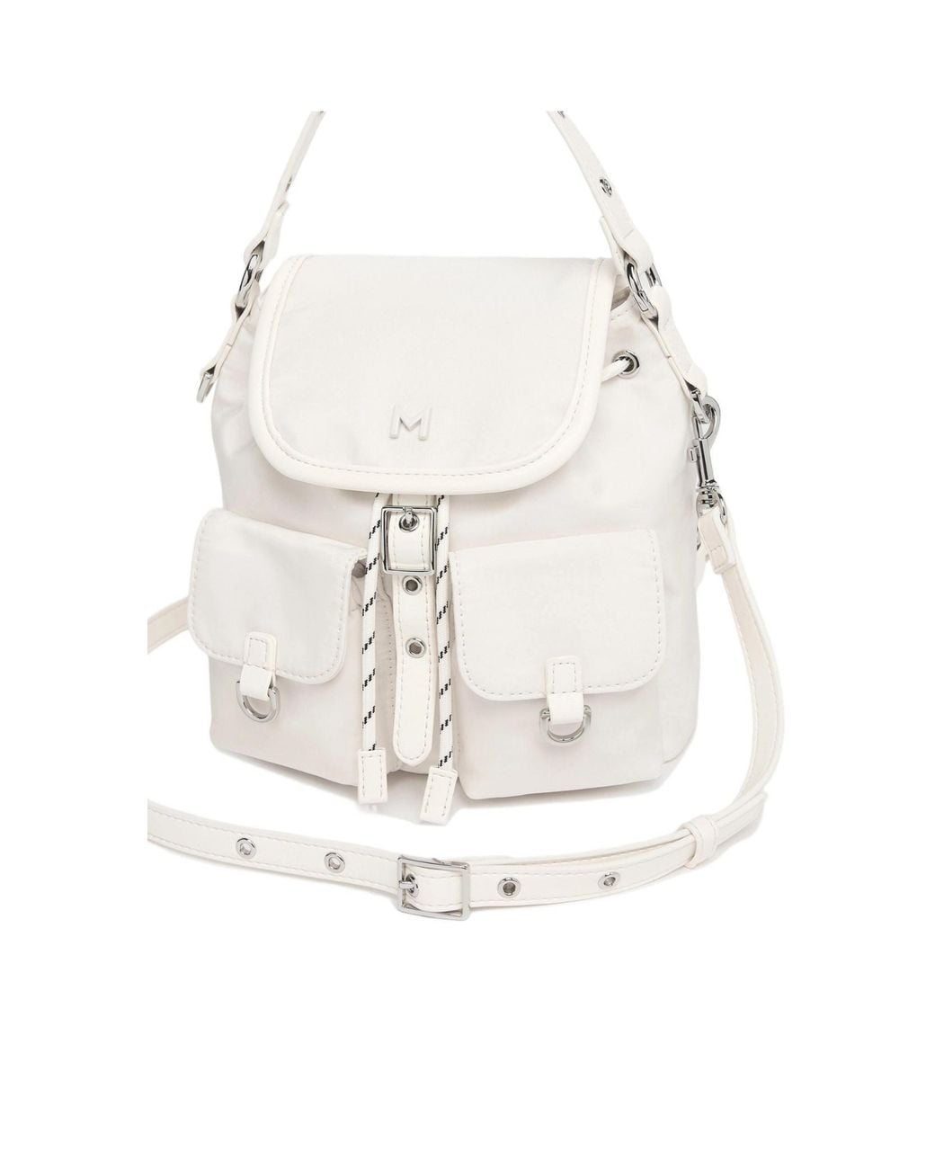 Marella White Small Backpack