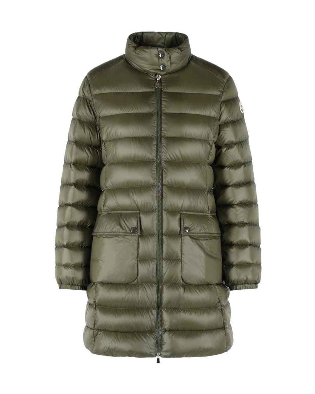 Moncler Green Slim Long Down Jacket