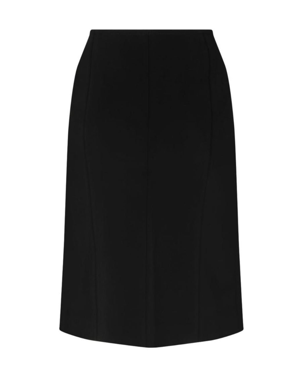 Tom Ford Black Straight Hem Midi Pencil Skirt