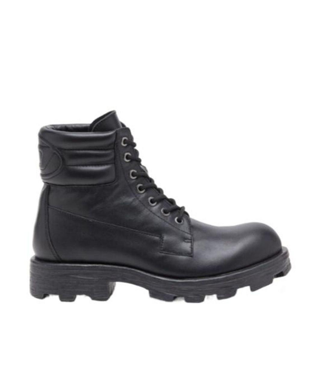 DIESEL Black D-Hammer Combat Boots for men