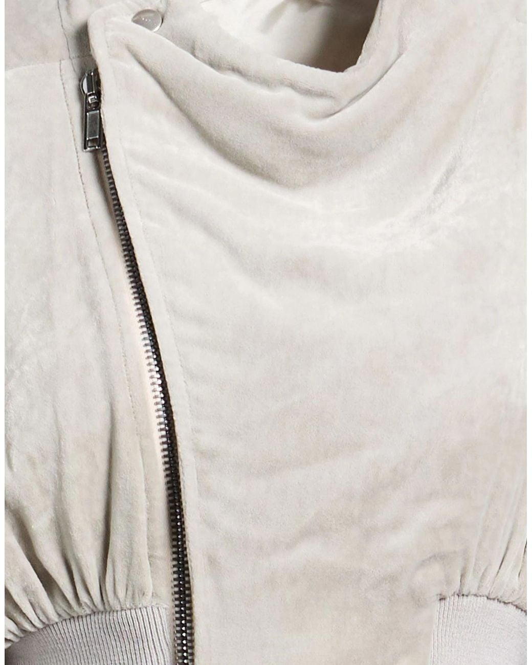 Rick Owens White Casual Minimalist Jacket