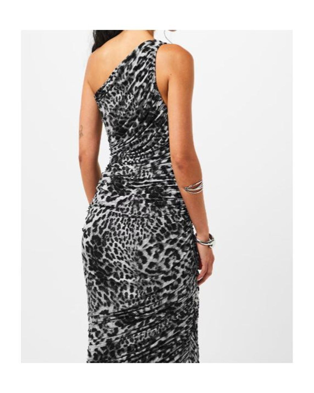 Norma Kamali White One Shoulder Dress