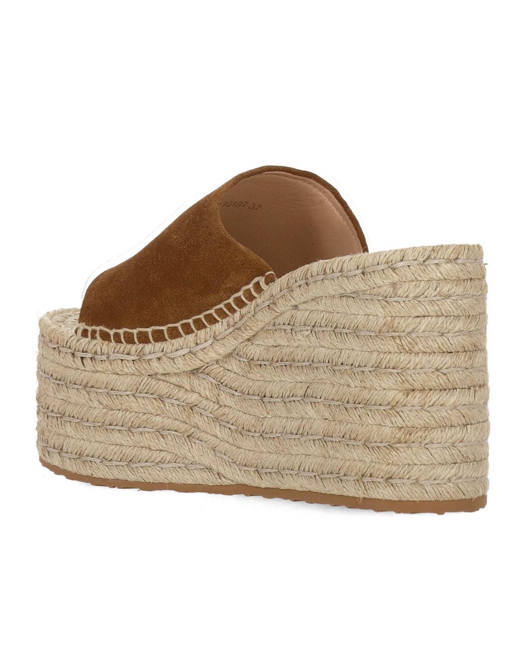 Gianvito Rossi Brown Platform Espadrille Heeled Sandals