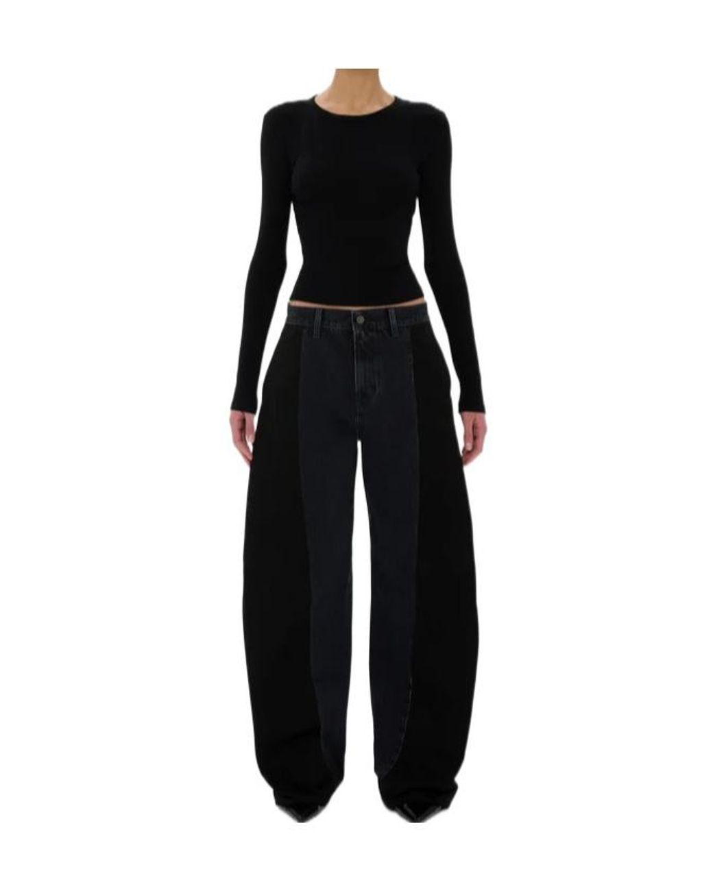 Haikure Black Clyde Panelled Jeans