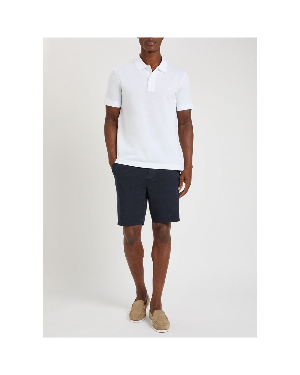 Boss Blue Kane Cotton Chino Shorts for men